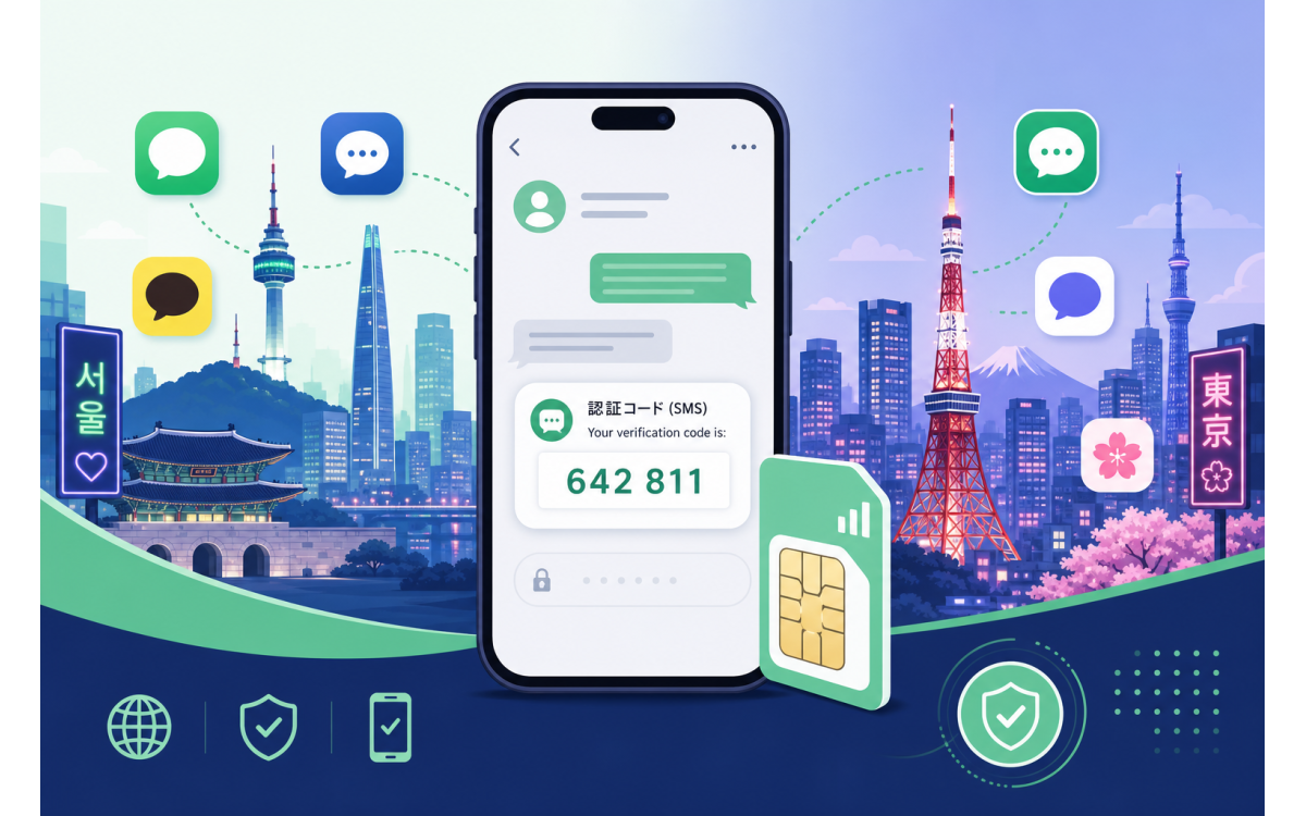 2026 Naver / Kakao / LINE 日韩账号注册指南:香港注册卡购买与流量卡海外接码全流程